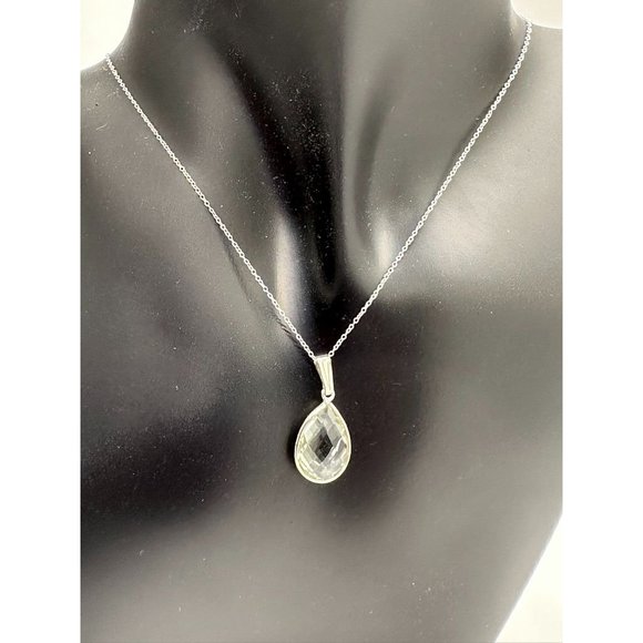 6.05 Carat Natural Amethyst (Greenish) Large Gemstone Pendant - Sterling Silver - Picture 2 of 6